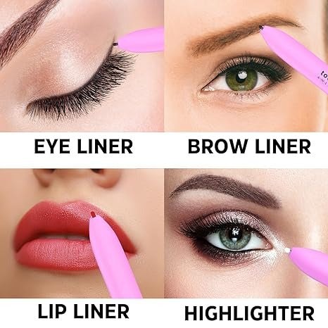 4-in-1 Makeup Pen (eye Liner, Brow Liner, Lip Liner, & Highlighter)touch Up