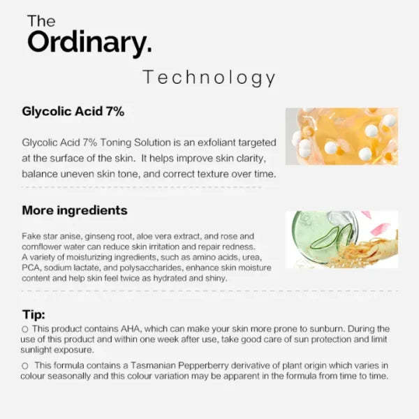 The Ordinary Glycolic Acid 7% Toning Solution